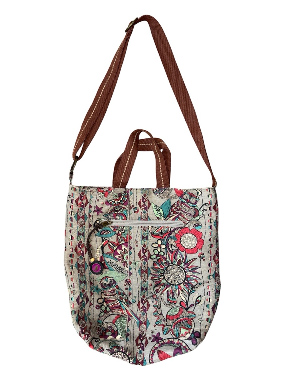 Sakroots Artist Circle Spirit Desert City Tote Convertible Crossbody Bag - Picture 2 of 7